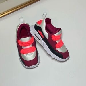 Nike Kids' Red and Silver Sneakers